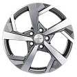Khomen Wheels KHW1712 R17x7J 5x110 ET40 DIA67.1 Silver - gray-fp