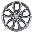Khomen Wheels KHW1713 R17x7J 5x114.3 ET40 DIA57.1 Black-FP - gray