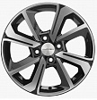 Khomen Wheels KHW1501 R15x6J 4x98 ET36 DIA58.6 Black - gray-fp