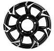 Khomen Wheels KHW1505 R15x5.5J 5x139.7 ET20 DIA108.1 Gray - black-fp