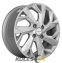 Khomen Wheels KHW1402 R14x5.5J 4x100 ET46 DIA54.1 F-Silver-FP