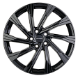 Khomen Wheels KHW1901 R19x7.5J 5x114.3 ET53 DIA67.1 Gray-FP - black