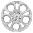Khomen Wheels KHW1711 R17x7J 5x108 ET43 DIA65.1 Black-FP - silver