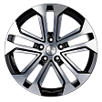 Khomen Wheels KHW1803 R18x7J 5x114.3 ET35 DIA60.1 Silver - black-fp