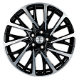 Khomen Wheels KHW1804 R18x7.5J 5x108 ET40 DIA60.1 F-Silver-FP - black-fp