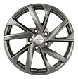 Khomen Wheels KHW1714 R17x7J 5x108 ET40 DIA54.1 Black-FP - gray