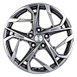 Khomen Wheels KHW1716 R17x7J 5x110 ET45 DIA67.1 Black-FP - gray-fp