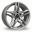 Borbet XRT R18x8J 5x114.3 ET45 DIA72.5 Red Front Polished - silver