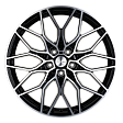 Khomen Wheels KHW1902 R19x9.5J 5x112 ET40 DIA66.6 Black matt MR - black-fp