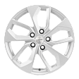 Khomen Wheels KHW1703 R17x7J 5x108 ET40 DIA54.1 Black-FP - silver