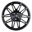 Khomen Wheels KHW1904 R19x9.5J 5x112 ET40 DIA66.6 Brilliant Silver-FP - black