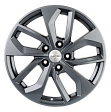 Khomen Wheels KHW1703 R17x7J 5x108 ET40 DIA54.1 Black-FP - gray