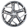 Khomen Wheels KHW1716 R17x7J 5x110 ET45 DIA67.1 Black-FP - gray