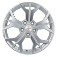 Khomen Wheels KHW1715 R17x7J 5x114.3 ET45 DIA67.1 Gray-FP - f-silver-fp