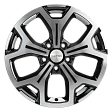 Khomen Wheels KHW1710 R17x7J 5x114.3 ET37 DIA66.5 Silver - black-fp
