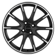 Khomen Wheels KHW1707 R17x6.5J 4x100 ET44 DIA54.1 Gray-FP - black-fp matt