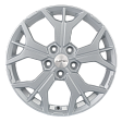 Khomen Wheels KHW1715 R17x7J 5x114.3 ET45 DIA67.1 Gray-FP - silver