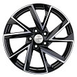 Khomen Wheels KHW1714 R17x7J 5x112 ET49 DIA57.1 F-Silver-FP - black-fp