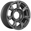 Khomen Wheels KHW1505 R15x5.5J 5x139.7 ET20 DIA108.1 Black-FP - gray