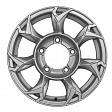 Khomen Wheels KHW1505 R15x5.5J 5x139.7 ET20 DIA108.1 Black-FP - silver