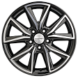 Khomen Wheels KHW1706 R17x7J 5x108 ET40 DIA54.1 Black-FP - black-fp