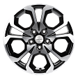 Khomen Wheels KHW1711 R17x7J 5x108 ET43 DIA65.1 Black-FP - black-fp