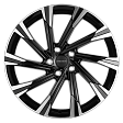 Khomen Wheels KHW1901 R19x7.5J 5x114.3 ET53 DIA67.1 Gray-FP - black-fp