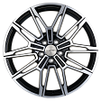 Khomen Wheels KHW1904 R19x9.5J 5x112 ET40 DIA66.6 Brilliant Silver-FP - black-fp