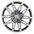 Khomen Wheels KHW1904 R19x9.5J 5x112 ET40 DIA66.6 Brilliant Silver-FP - gray-fp